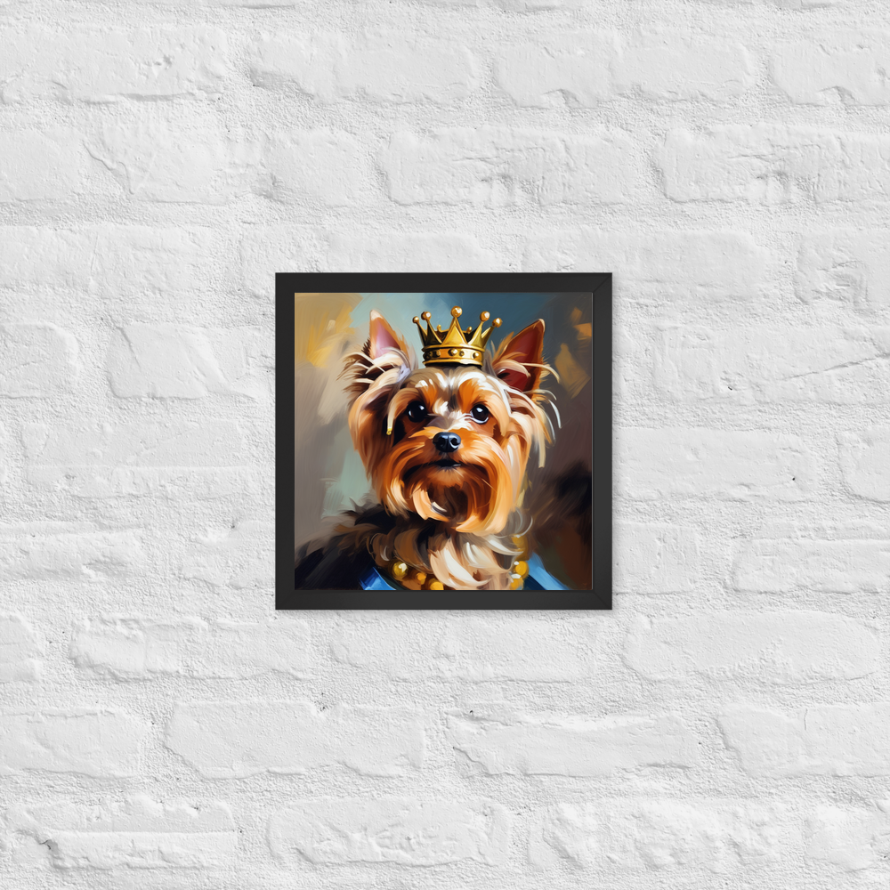 PugMug Custom Yorkshire Terrier Framed Print