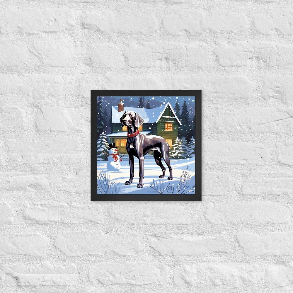 PugMug Custom Weimaraner Framed Print