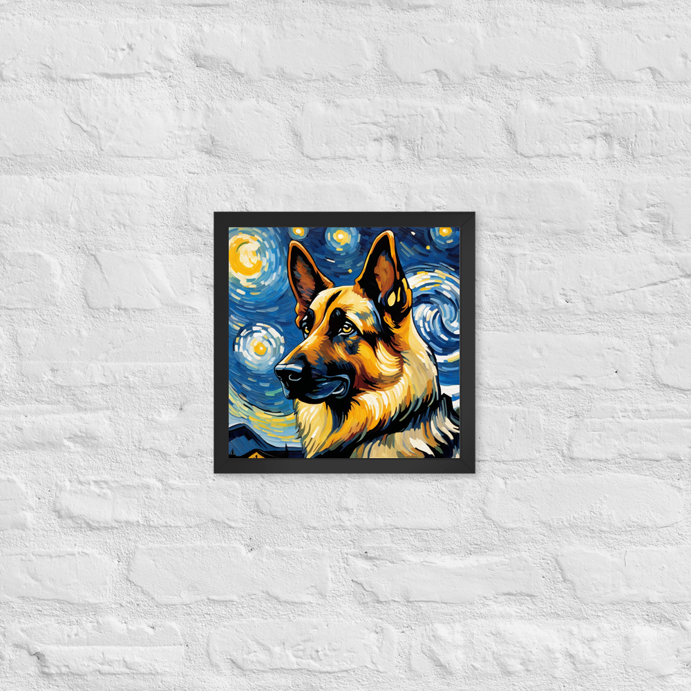 PugMug Custom German Shepherd Dog Framed Print