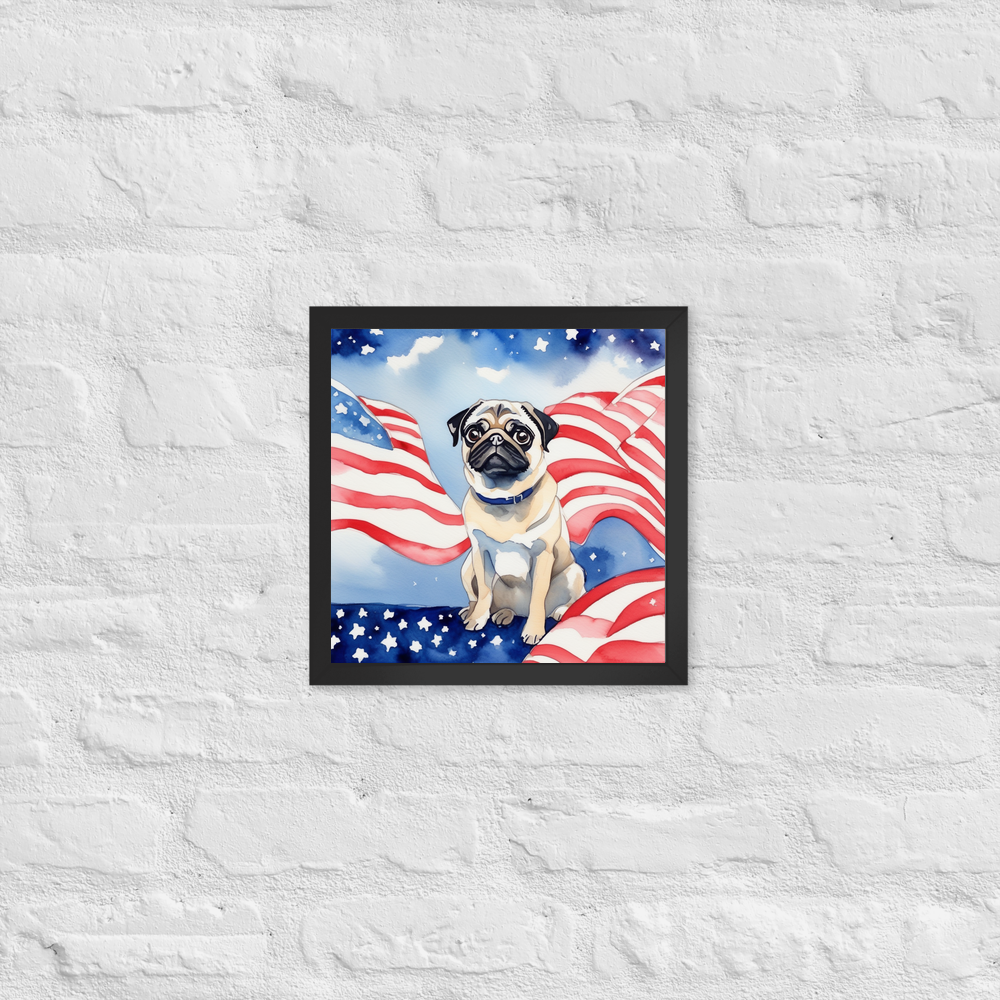 PugMug Custom Pug Framed Print