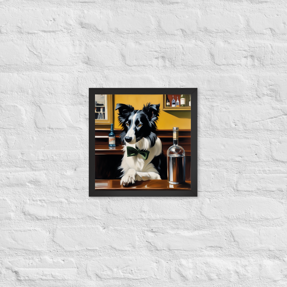 PugMug Custom Border Collie Framed Print