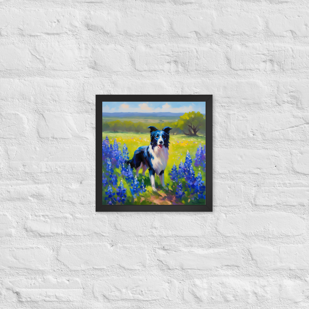 PugMug Custom Border Collie Framed Print
