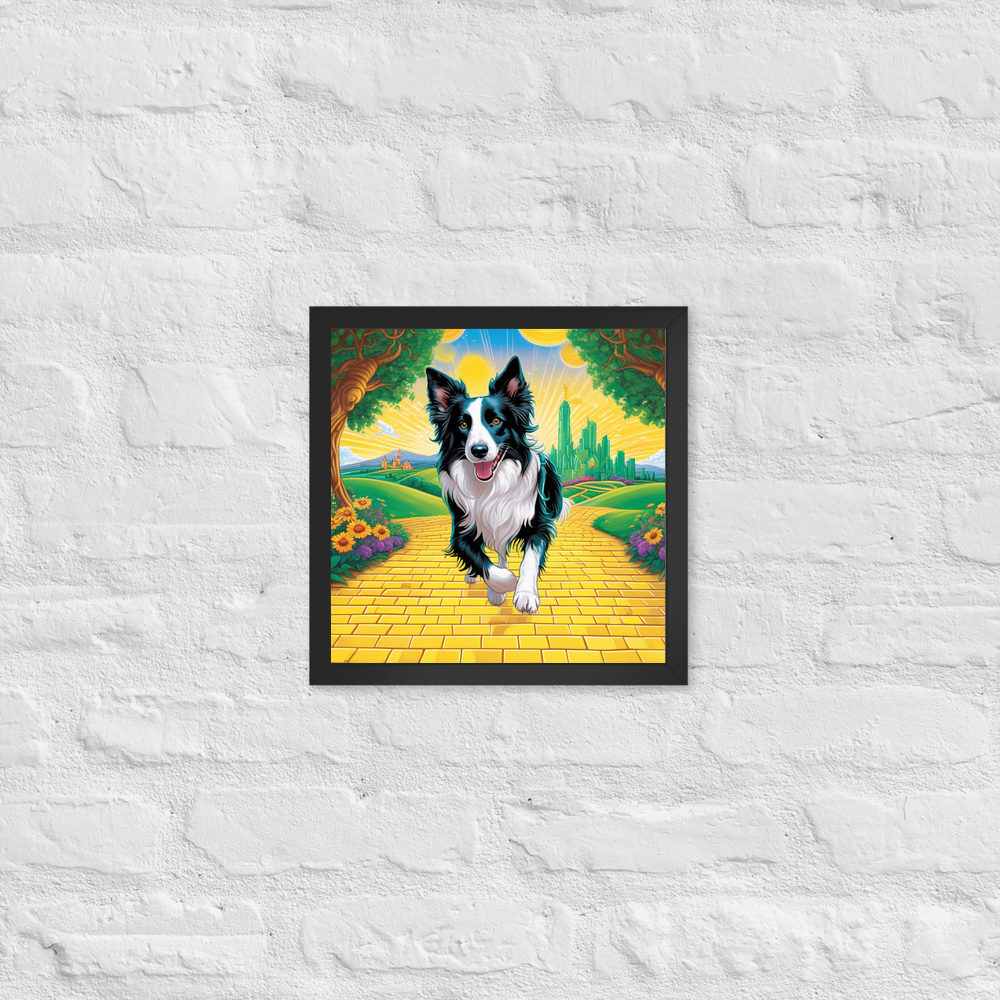 PugMug Custom Border Collie Framed Print