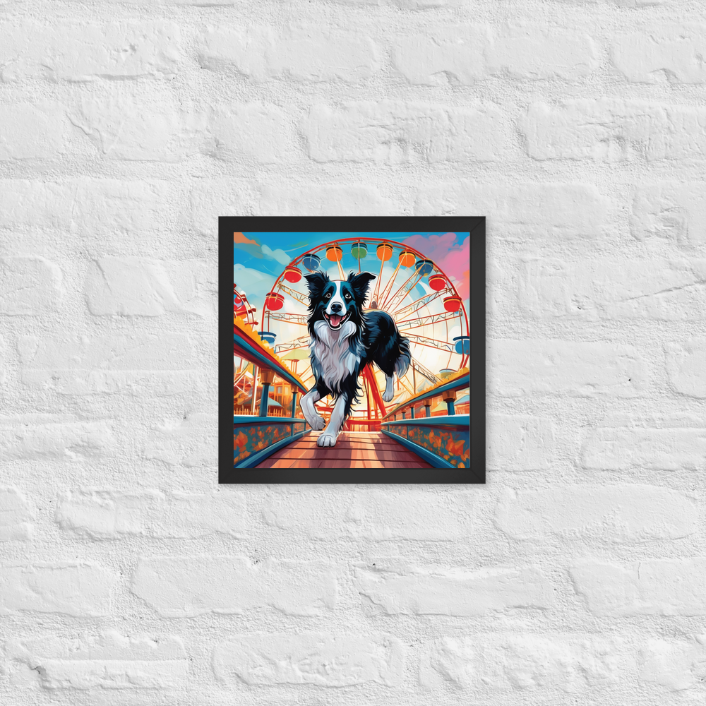 PugMug Custom Border Collie Framed Print