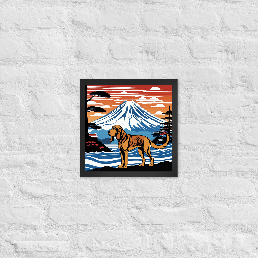 PugMug Custom Bloodhound Framed Print