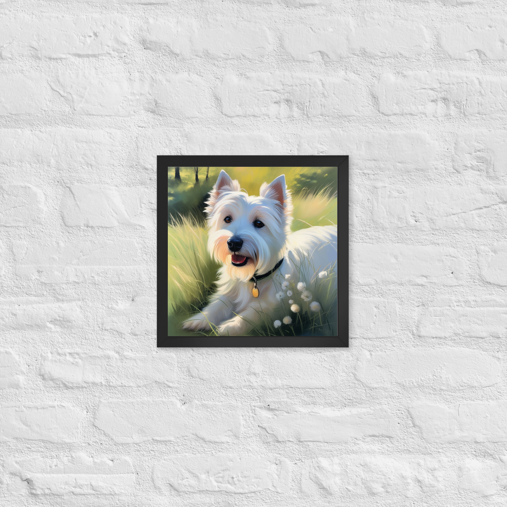 PugMug Custom West Highland White Terrier Framed Print