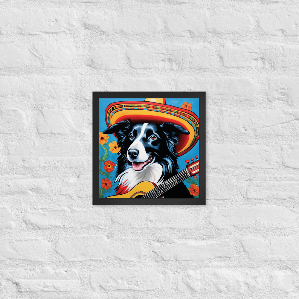 PugMug Custom Border Collie Framed Print
