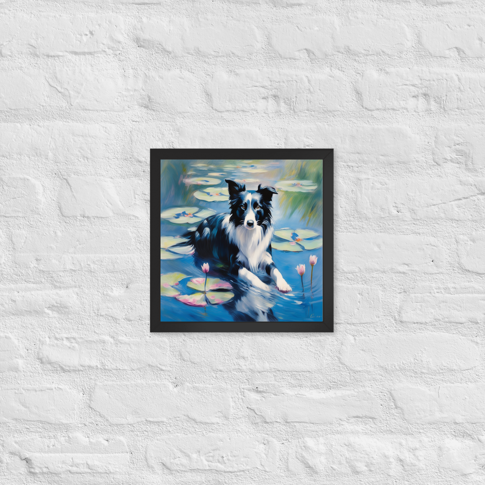 PugMug Custom Border Collie Framed Print