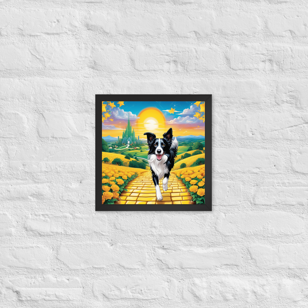 PugMug Custom Border Collie Framed Print