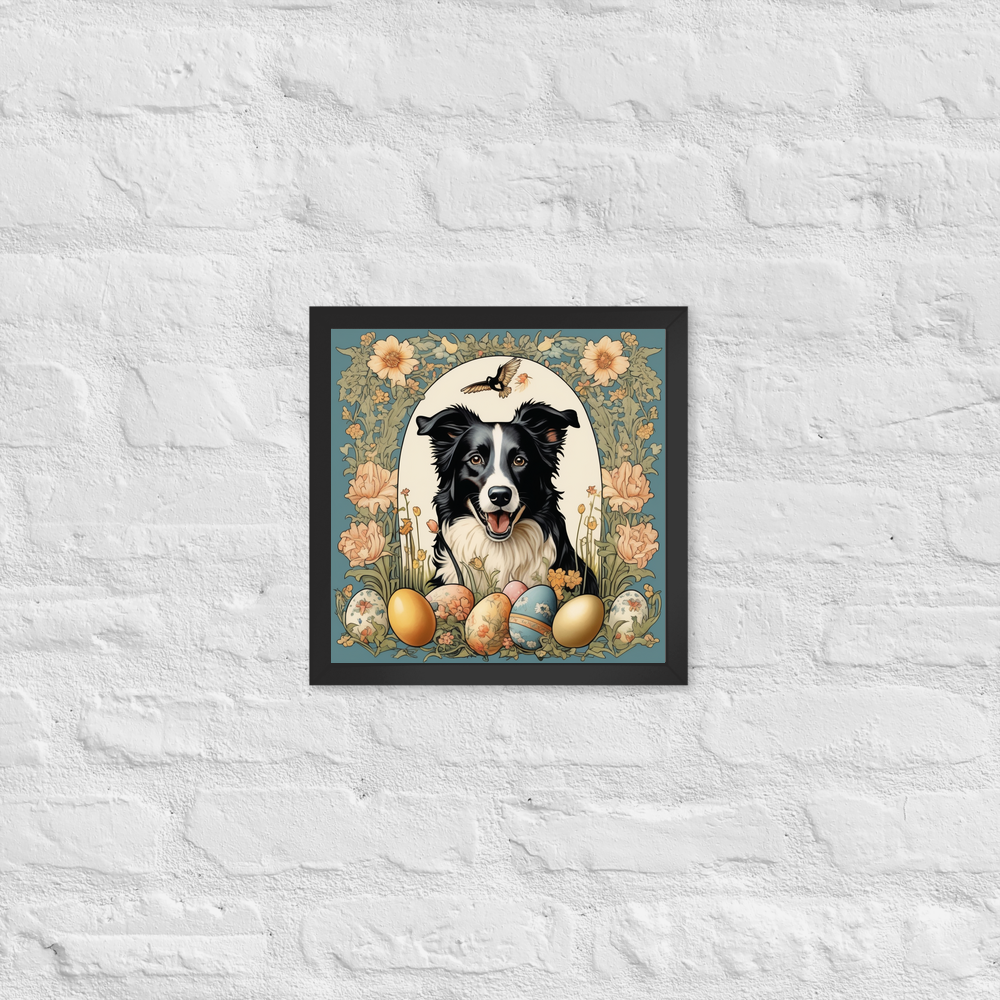 PugMug Custom Border Collie Framed Print
