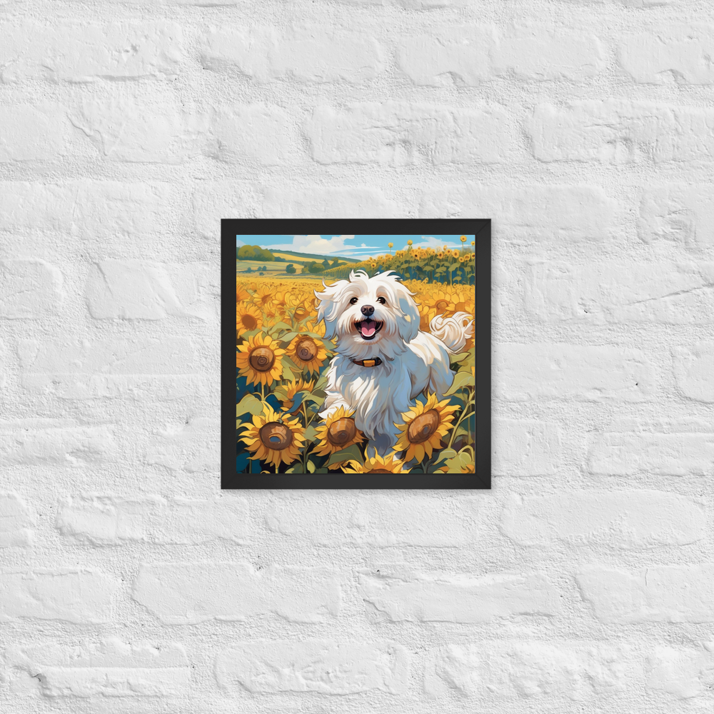PugMug Custom White Havanese Dog Framed Print
