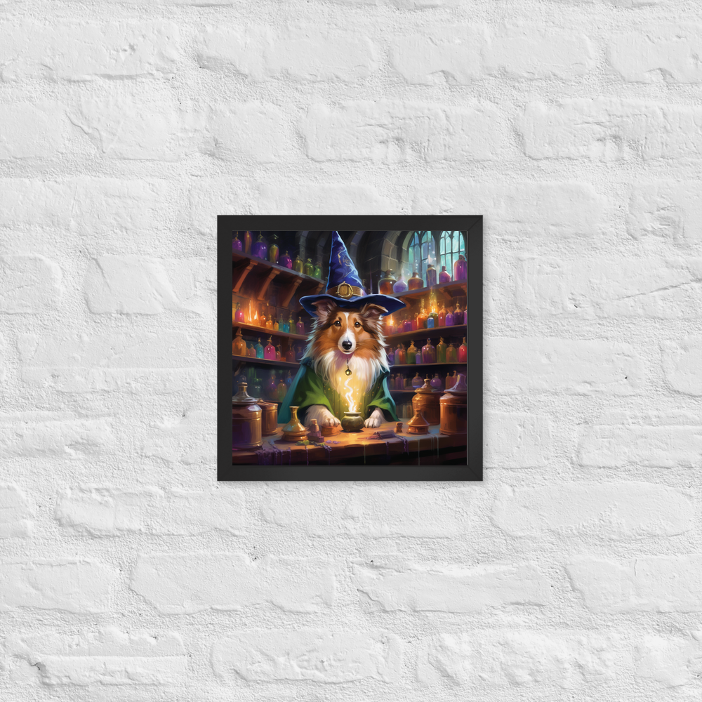 PugMug Custom Shetland Sheepdog Framed Print