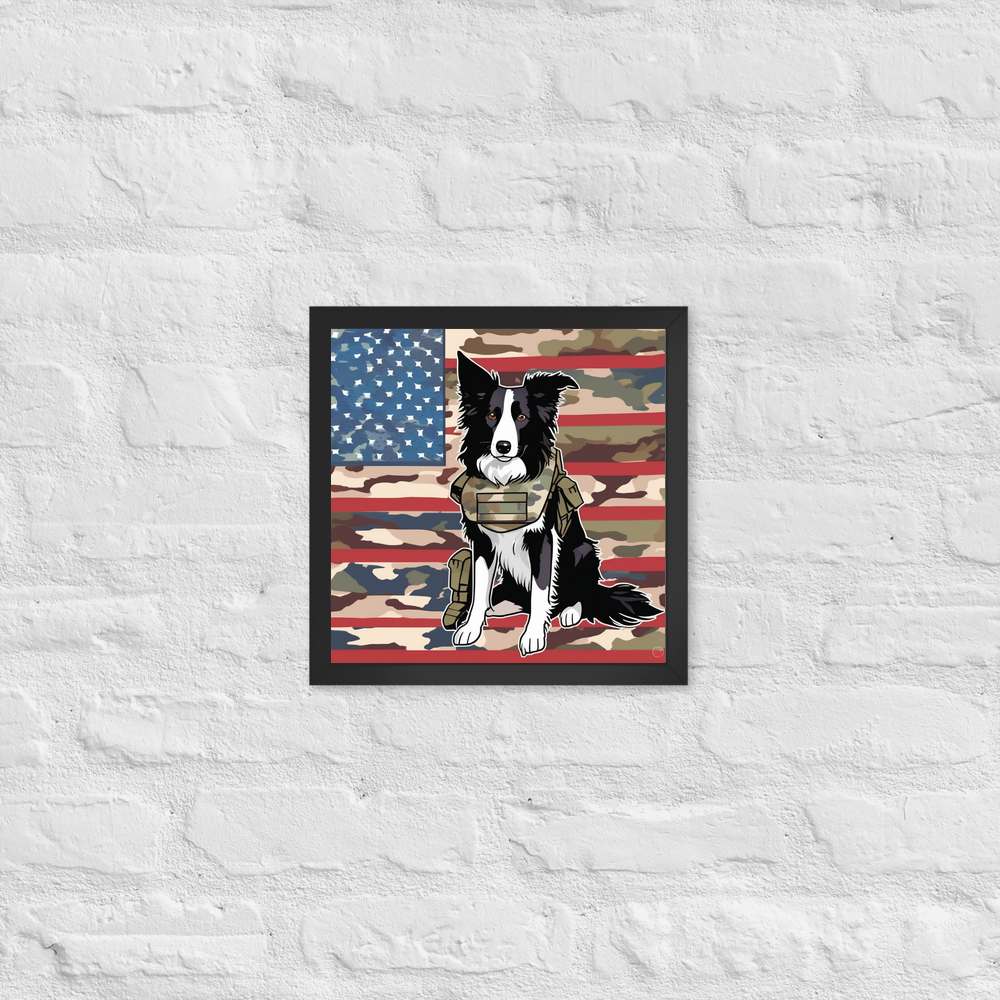 PugMug Custom Border Collie Framed Print