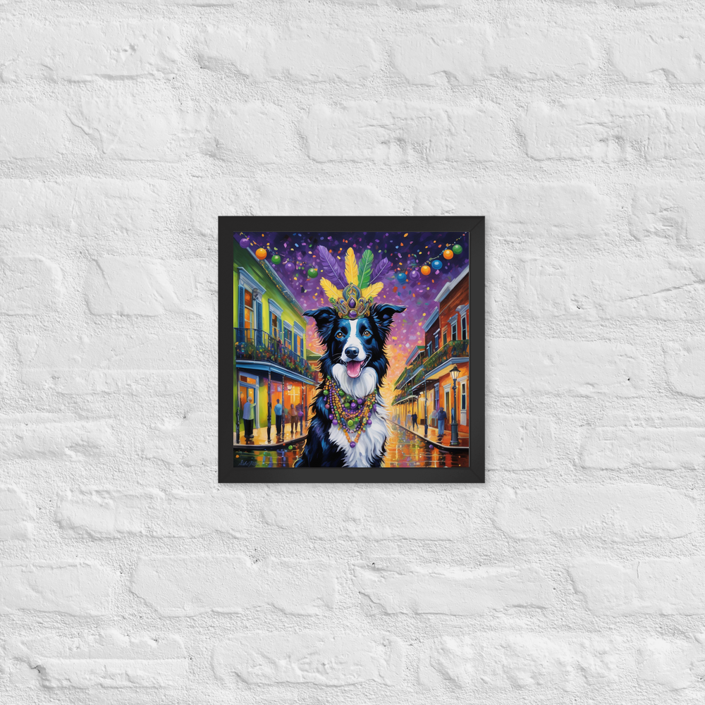 PugMug Custom Border Collie Framed Print