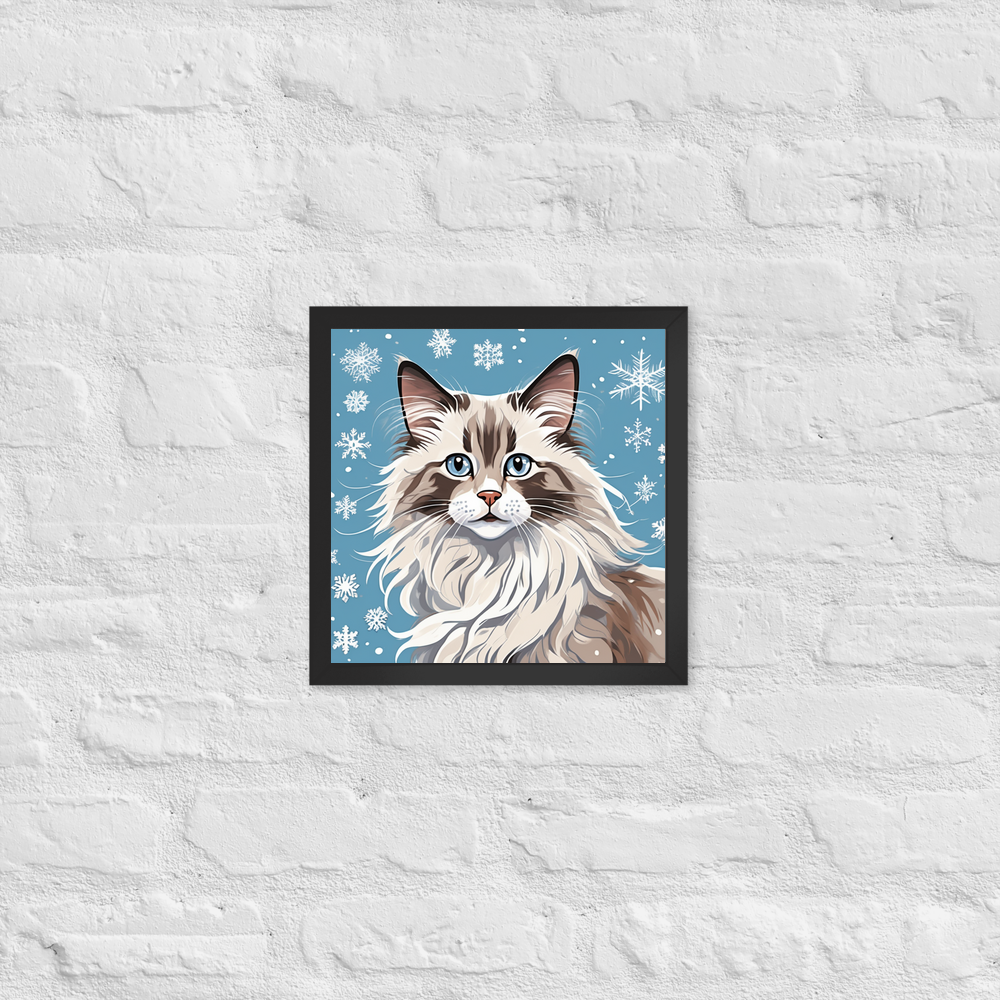 PugMug Custom Tabby Ragdoll Cat Framed Print