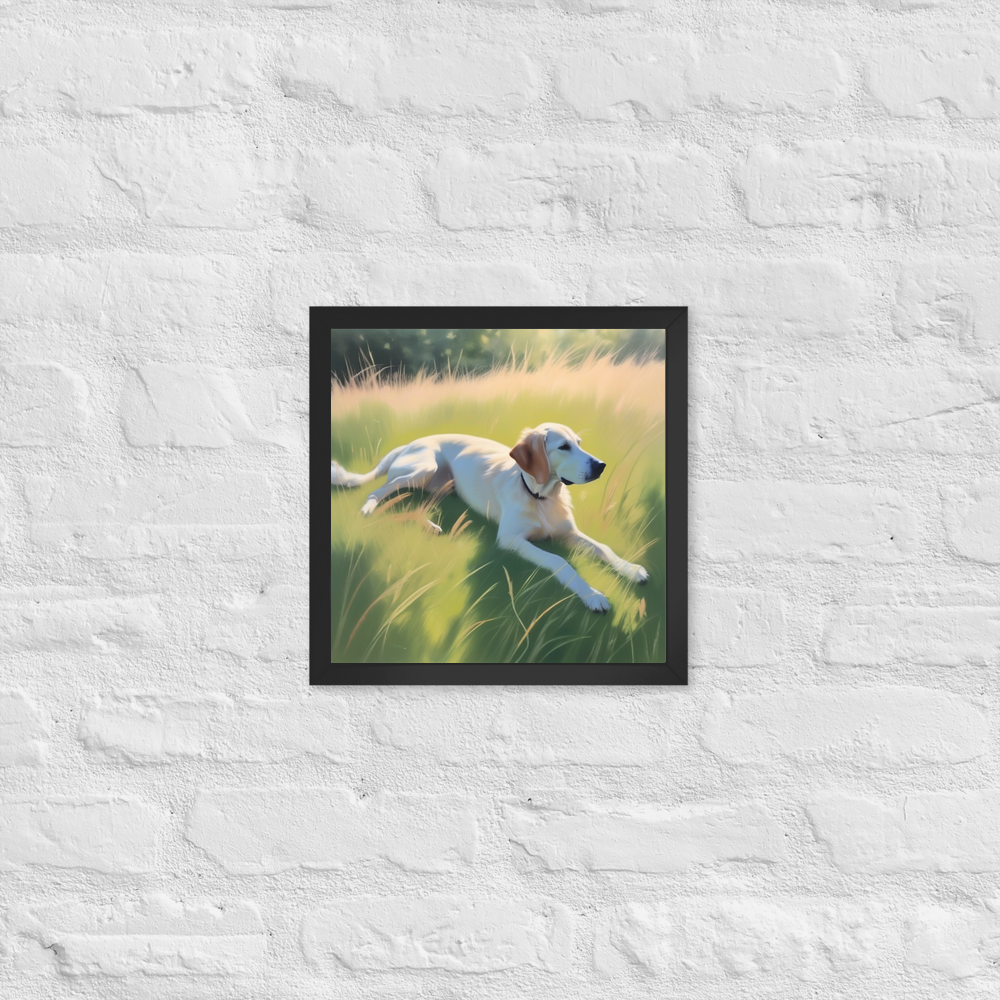 PugMug Custom Pointer Dog Framed Print