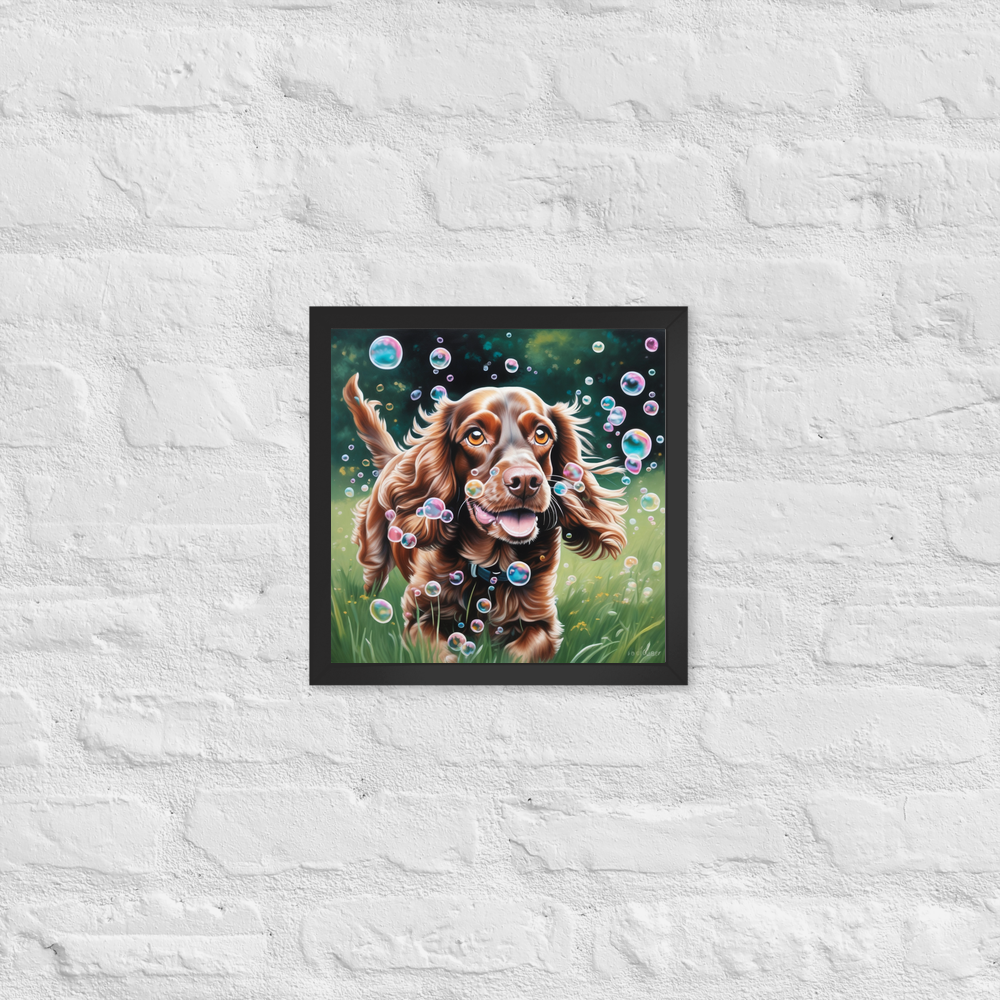 PugMug Custom English Cocker Spaniel Framed Print