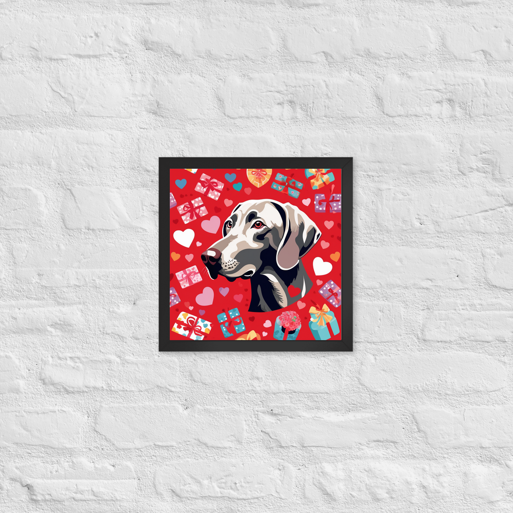 PugMug Custom Weimaraner Framed Print