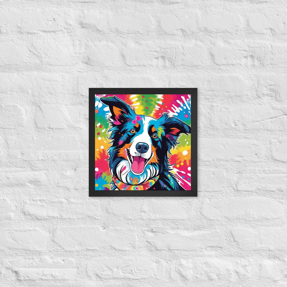 PugMug Custom Border Collie Framed Print