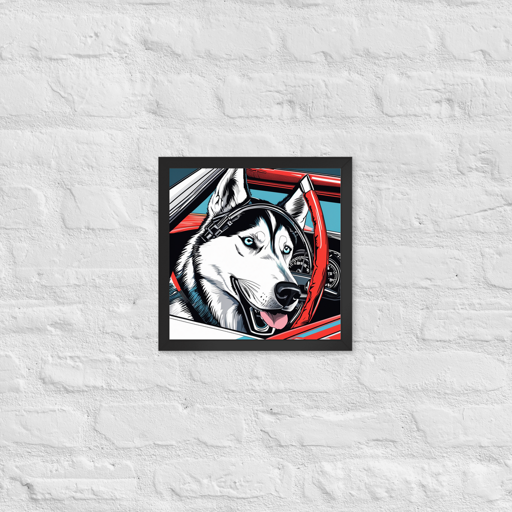 PugMug Custom Siberian Husky Framed Print