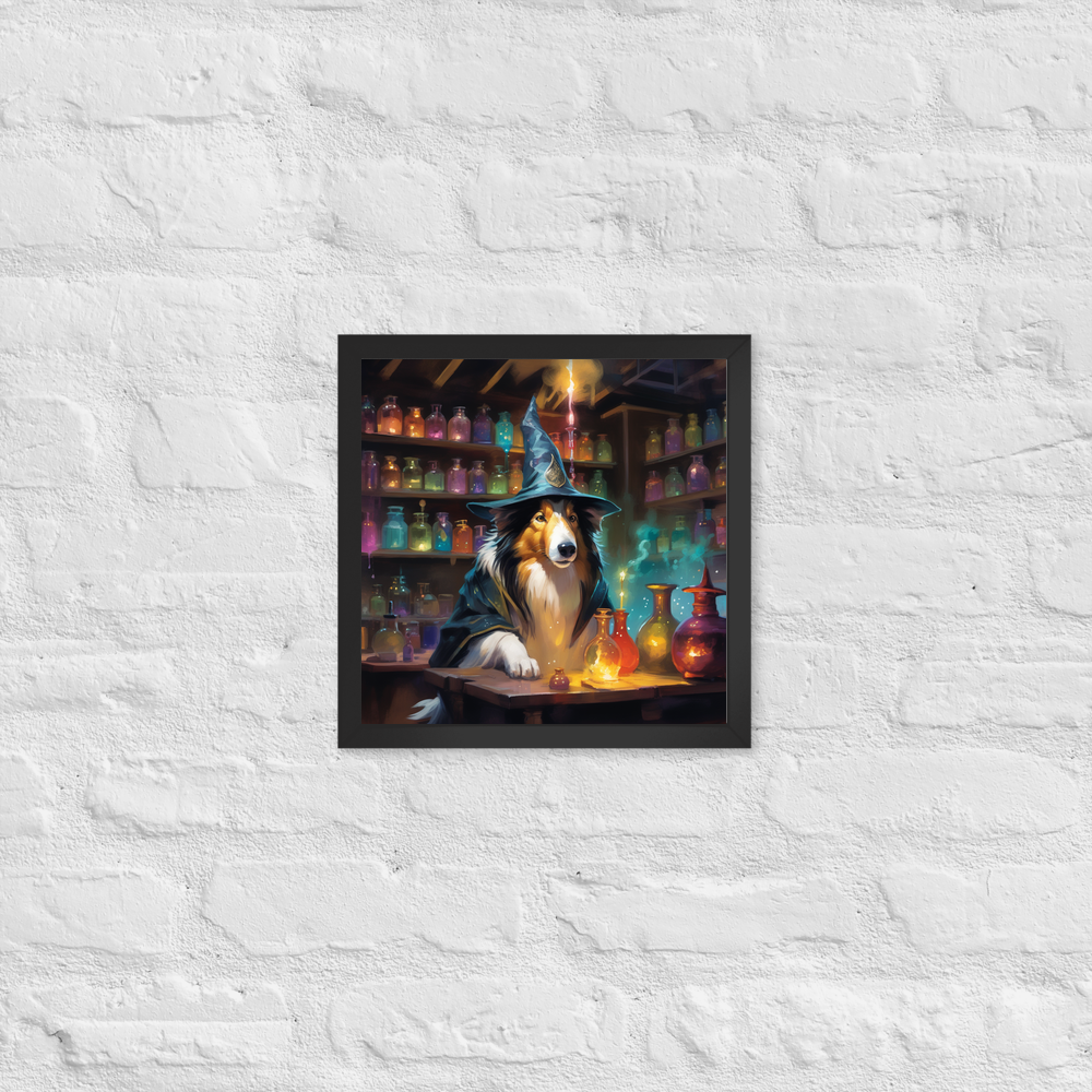 PugMug Custom Collie Framed Print