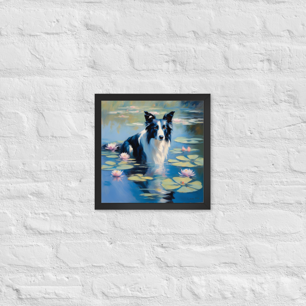 PugMug Custom Border Collie Framed Print