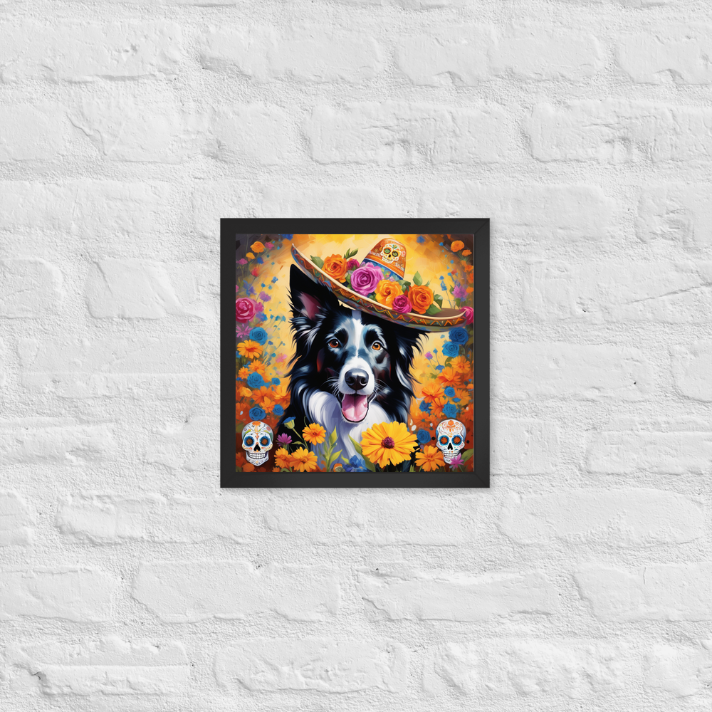 PugMug Custom Border Collie Framed Print