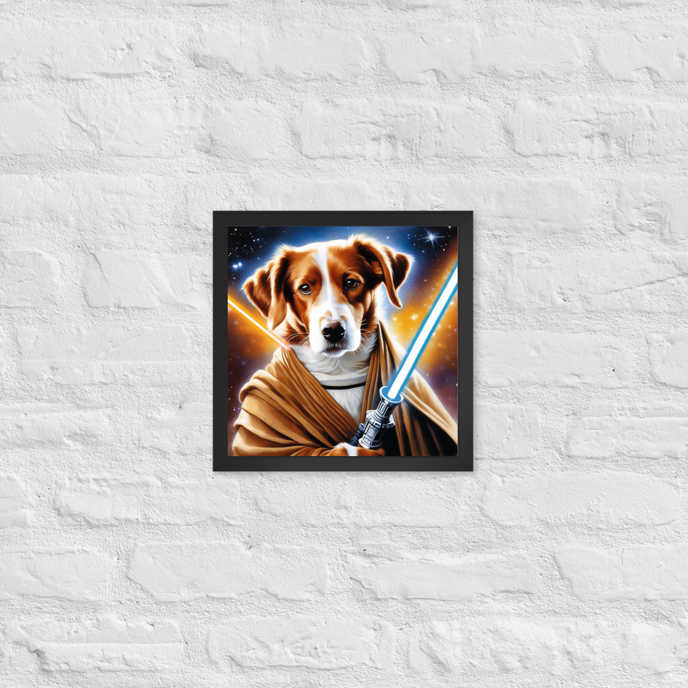 PugMug Custom Brittany Dog Framed Print