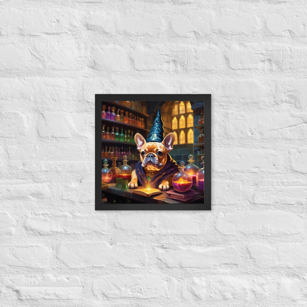 PugMug Custom Tan French Bulldog Framed Print