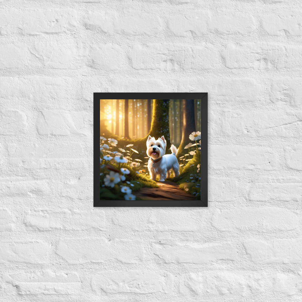 PugMug Custom West Highland White Terrier Framed Print