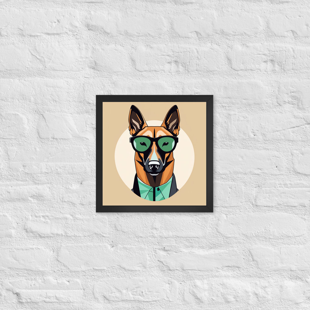 PugMug Custom Belgian Malinois Framed Print