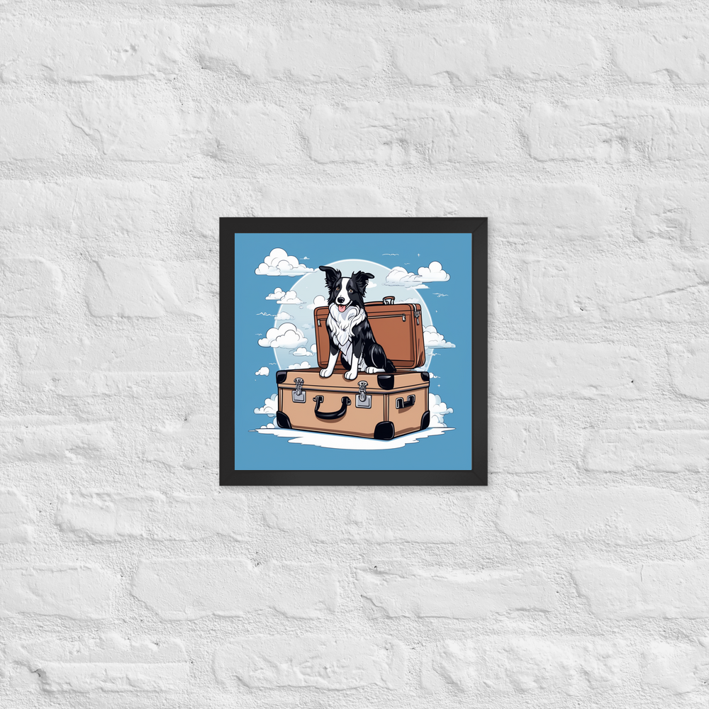 PugMug Custom Border Collie Framed Print