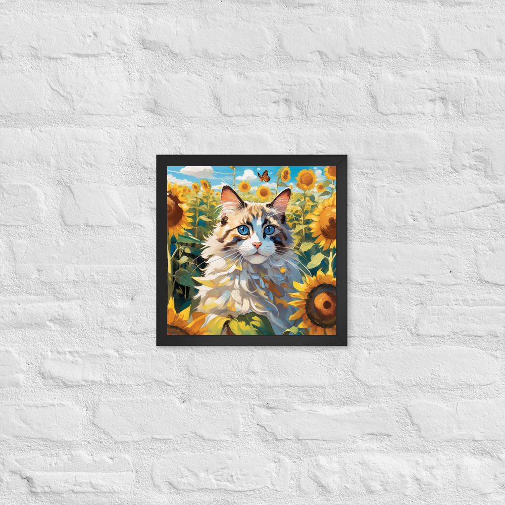 PugMug Custom Tabby Ragdoll Cat Framed Print