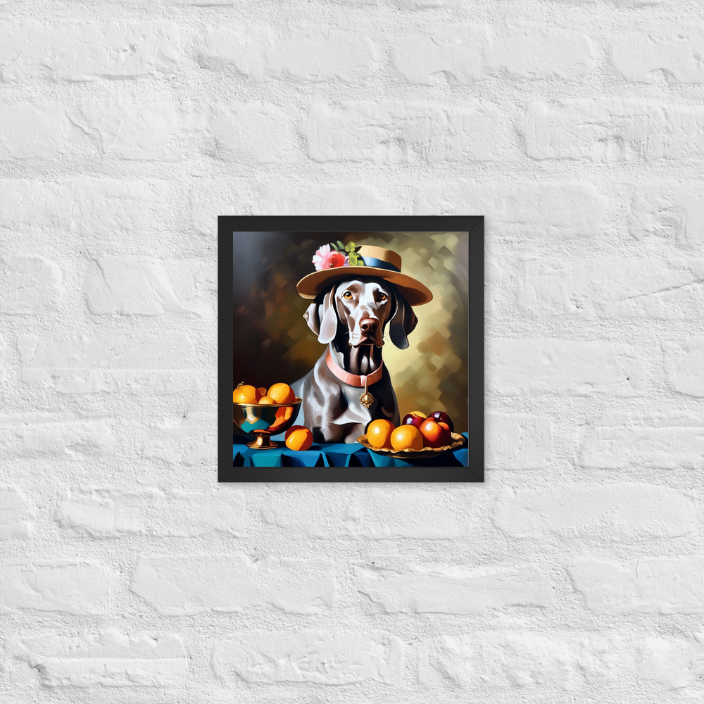 PugMug Custom Weimaraner Framed Print