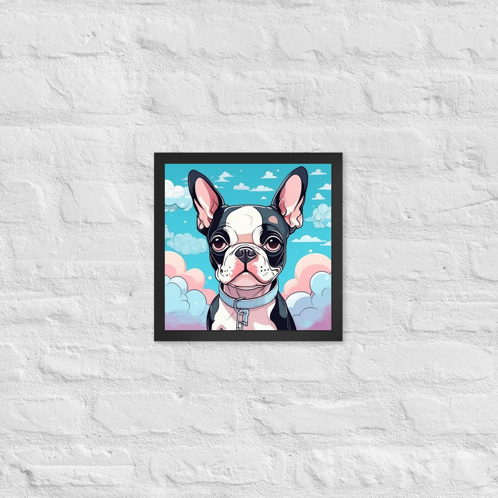 PugMug Custom Boston Terrier Framed Print
