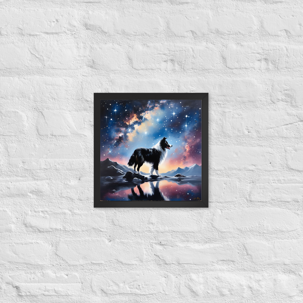 PugMug Custom Border Collie Framed Print