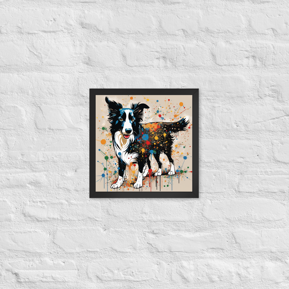 PugMug Custom Border Collie Framed Print