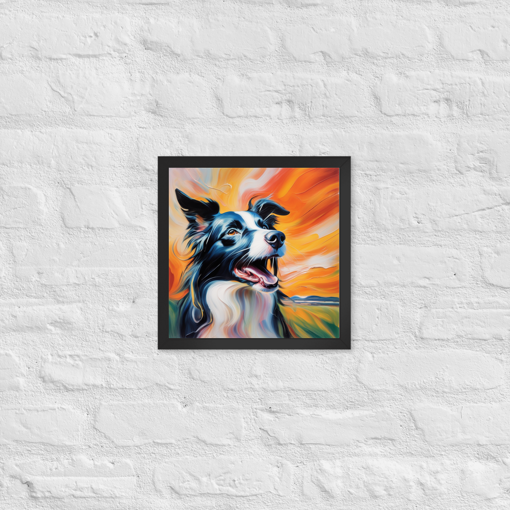 PugMug Custom Border Collie Framed Print