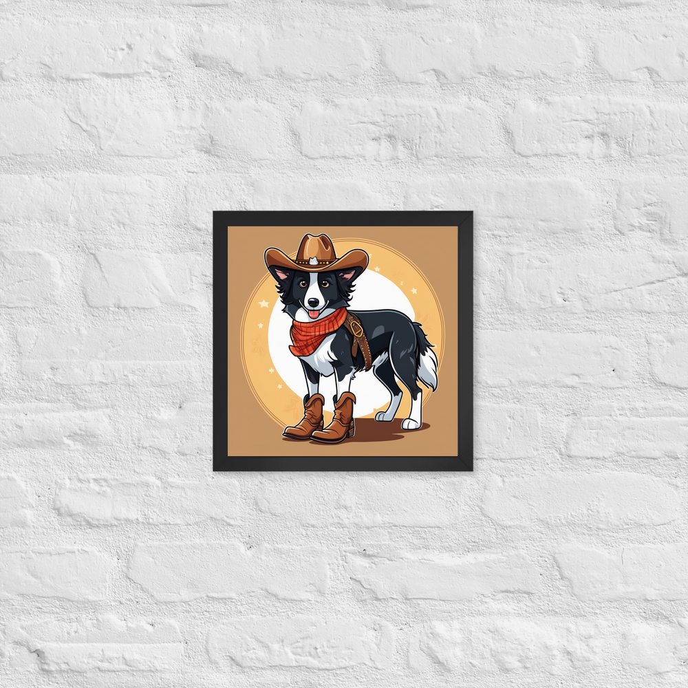 PugMug Custom Border Collie Framed Print
