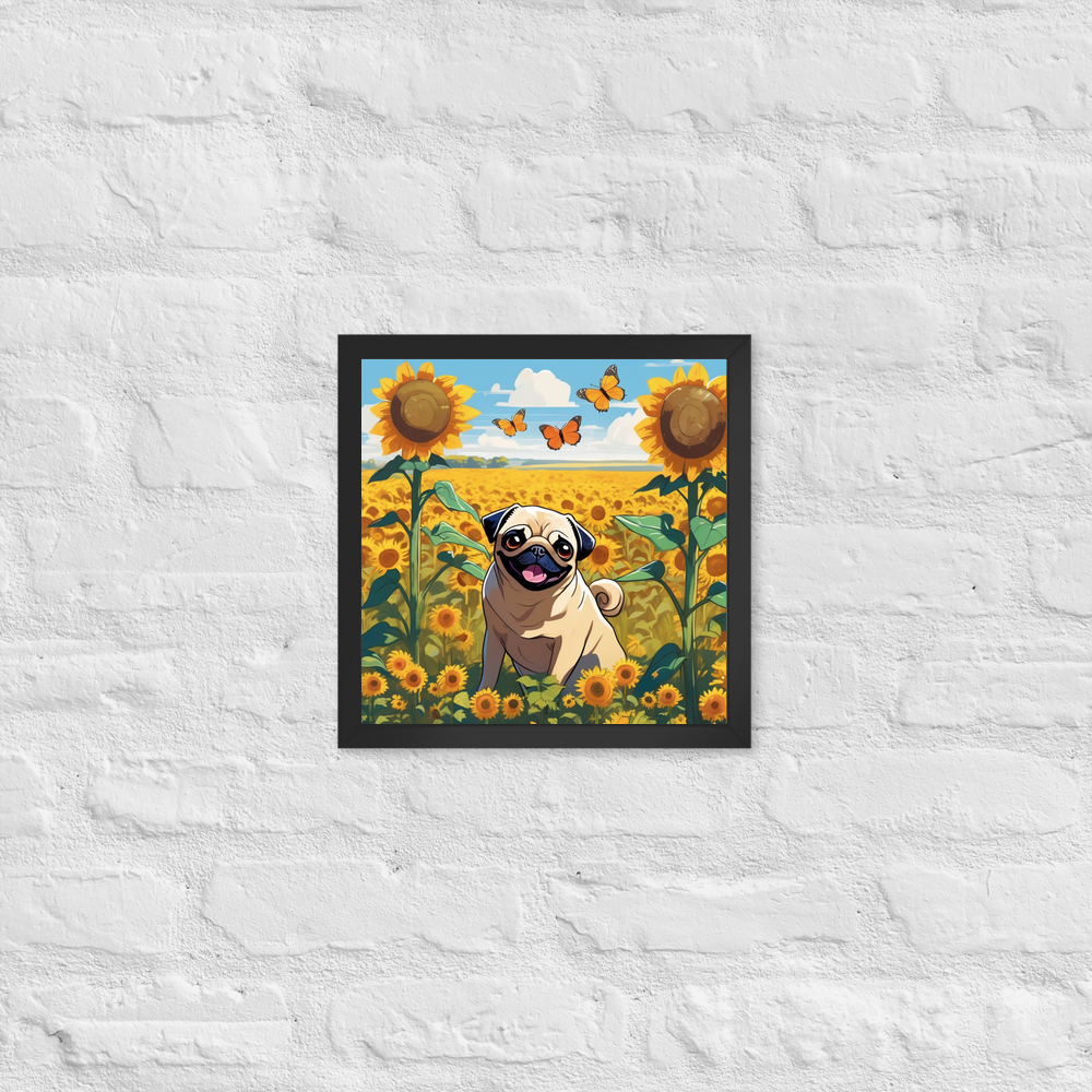 PugMug Custom Pug Framed Print