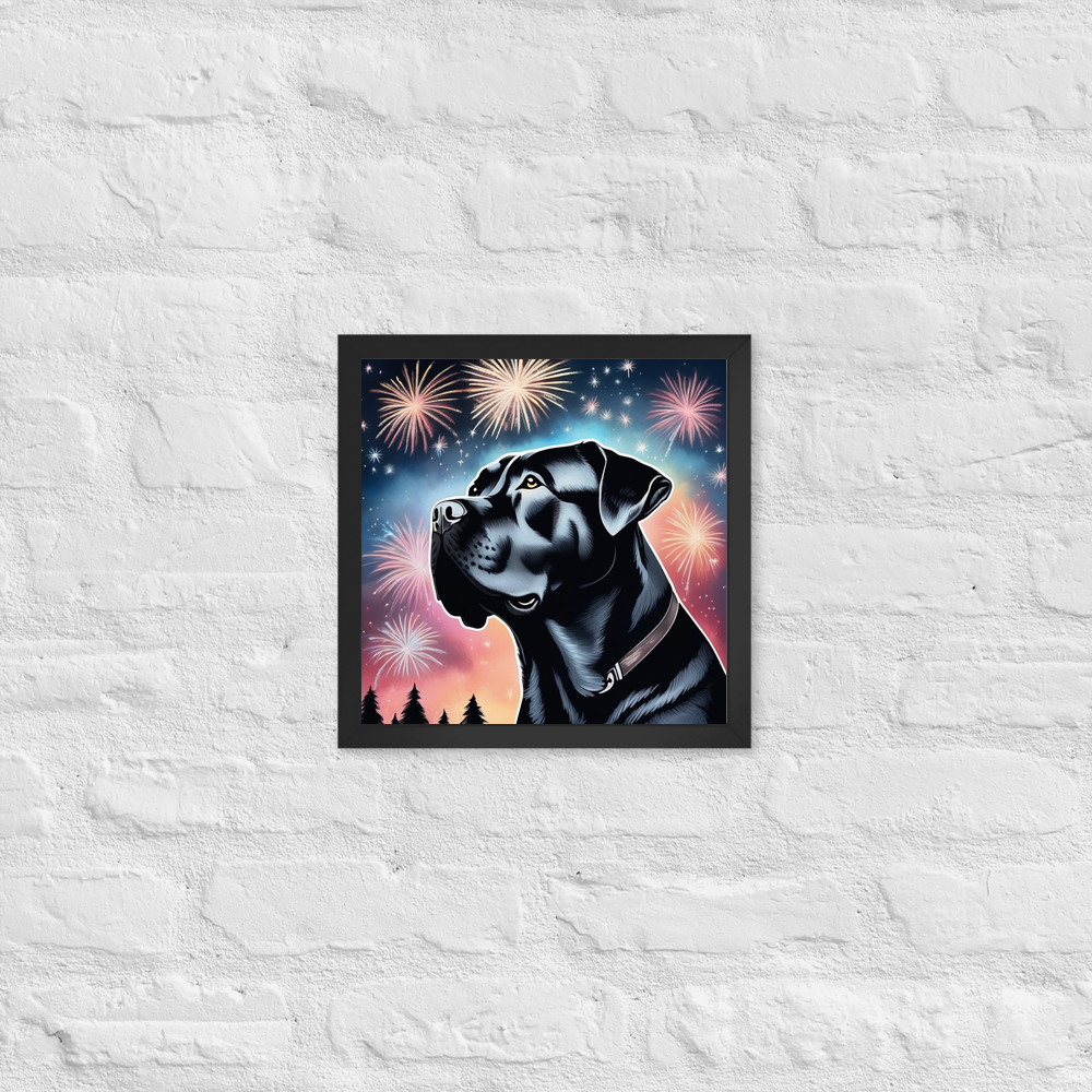 PugMug Custom Cane Corso Framed Print