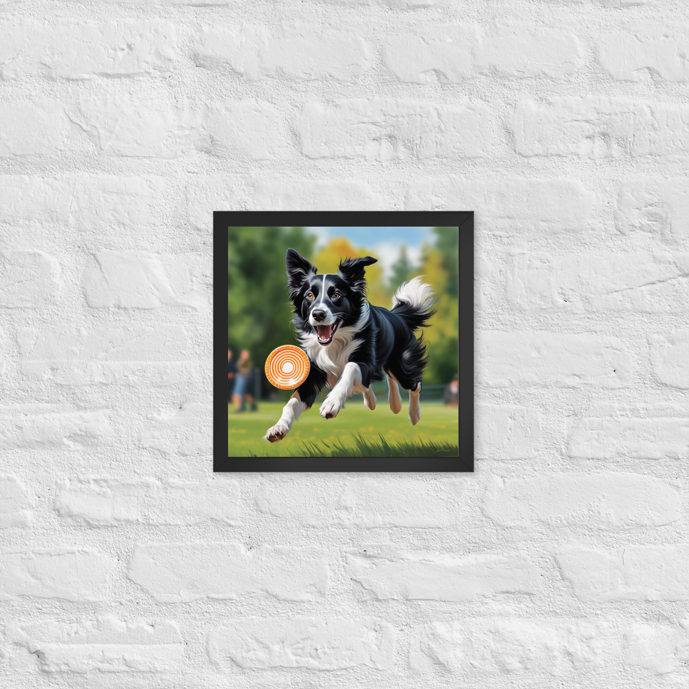 PugMug Custom Border Collie Framed Print