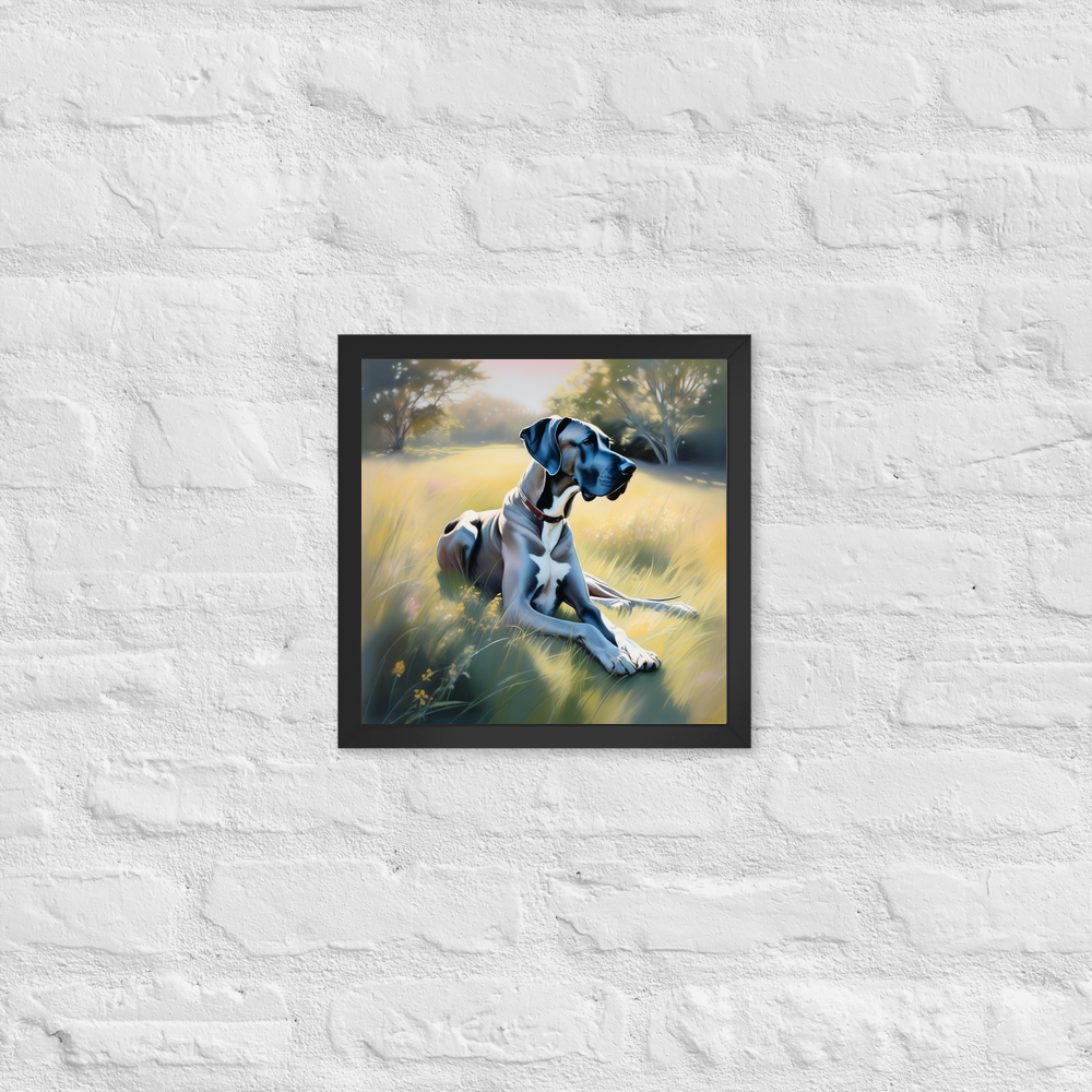 PugMug Custom Great Dane Framed Print