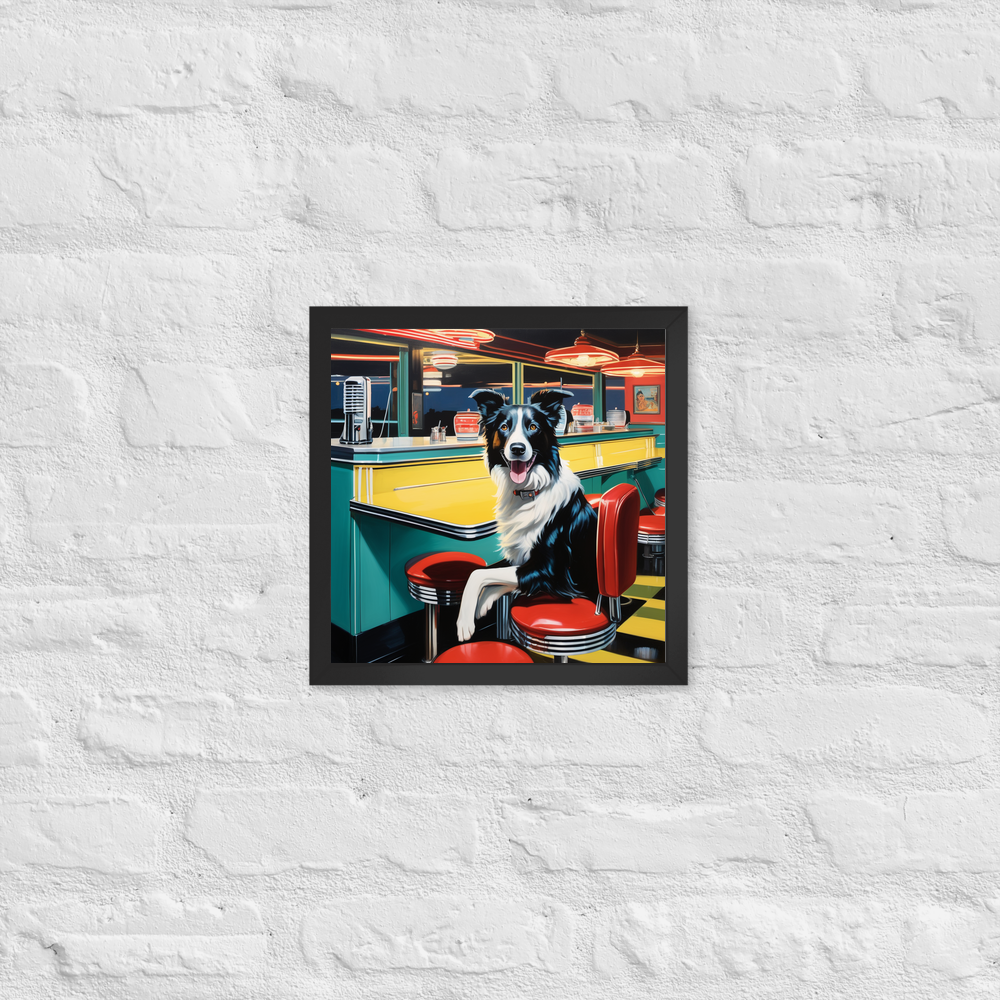 PugMug Custom Border Collie Framed Print