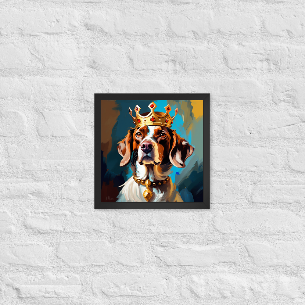 PugMug Custom Pointer Dog Framed Print