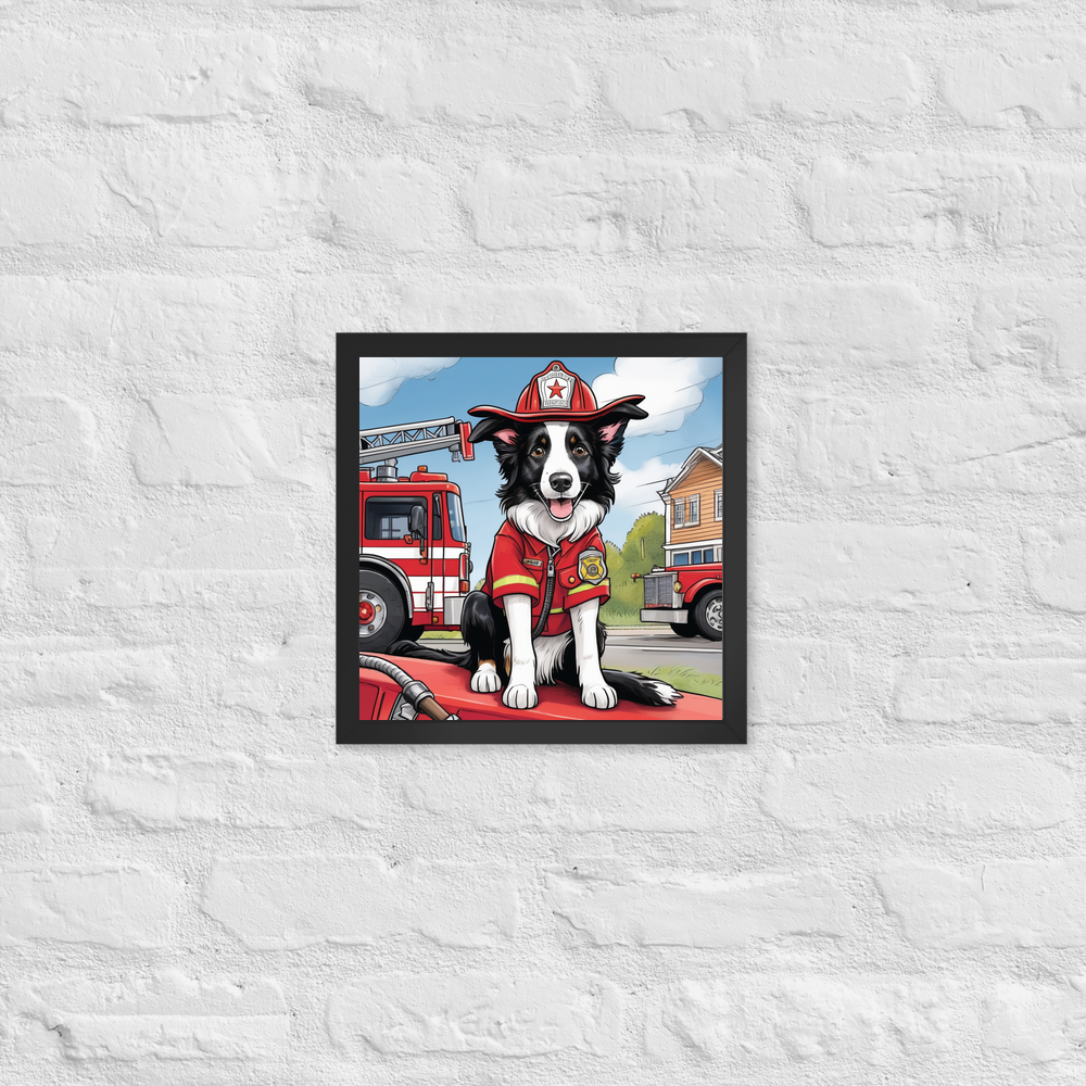 PugMug Custom Border Collie Framed Print