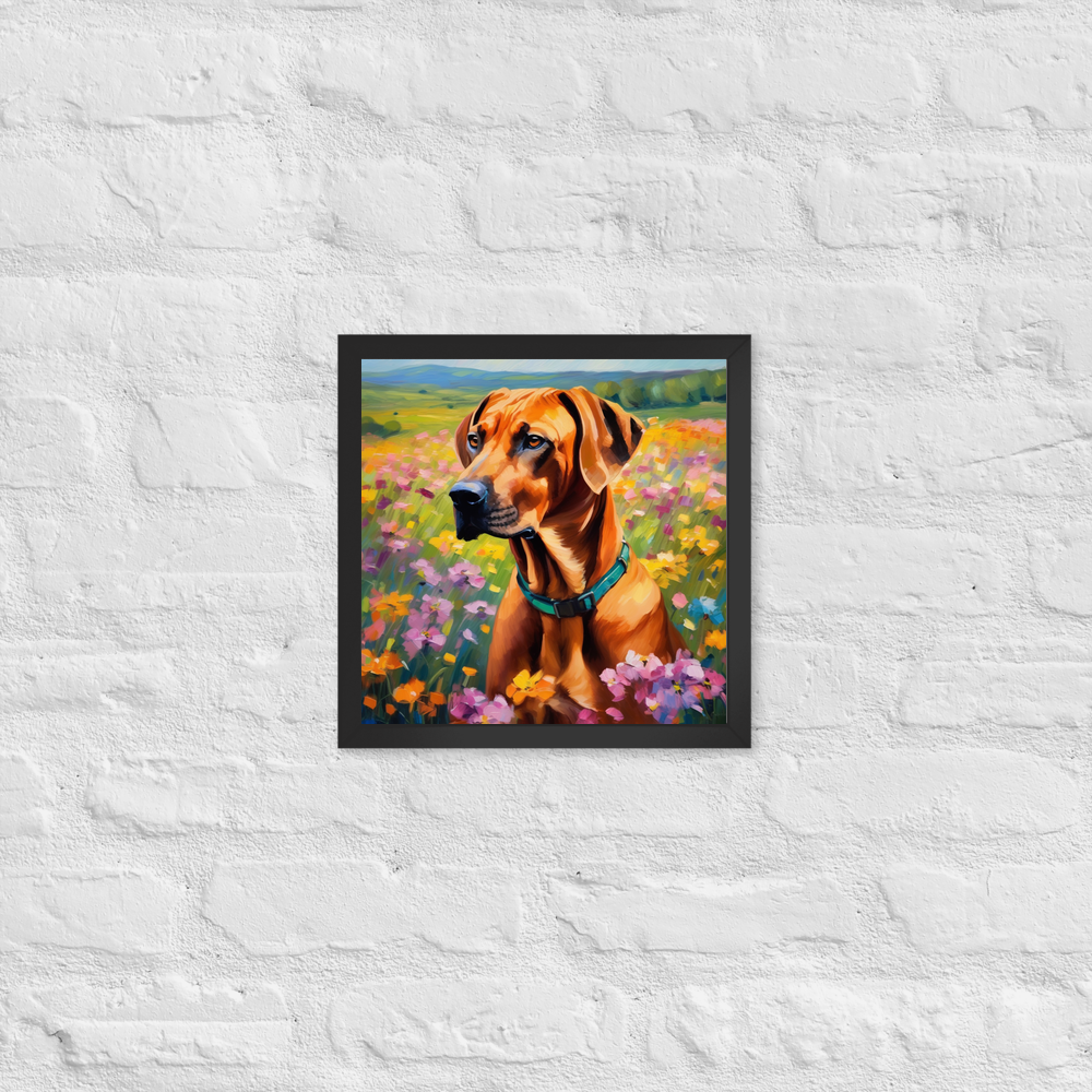 PugMug Custom Rhodesian Ridgeback Framed Print