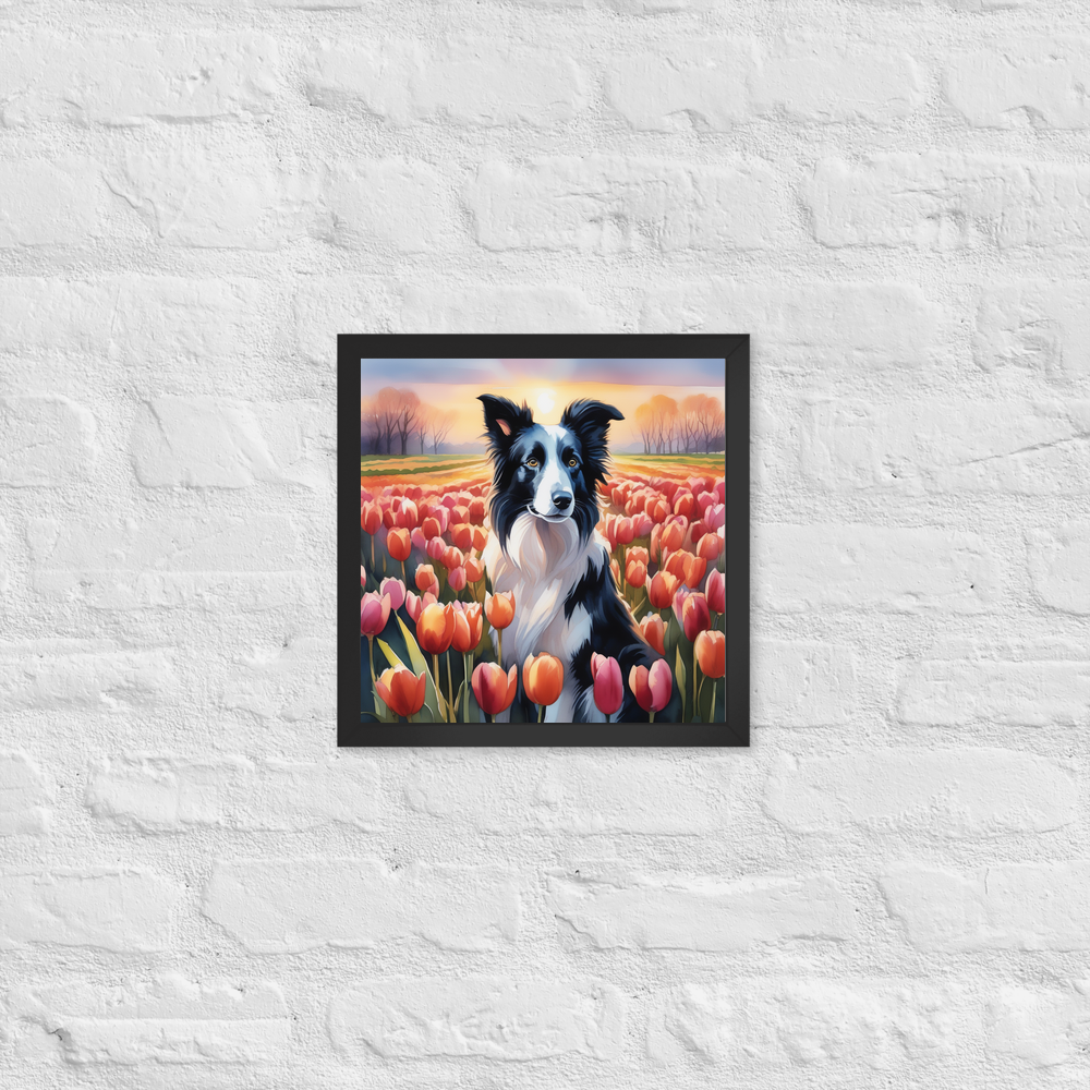 PugMug Custom Border Collie Framed Print