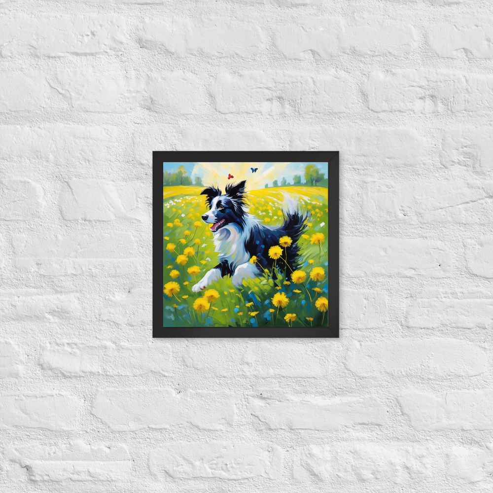 PugMug Custom Border Collie Framed Print