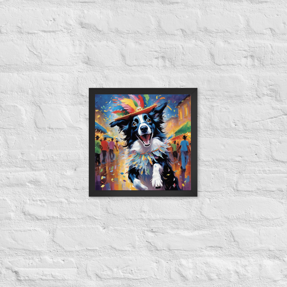 PugMug Custom Border Collie Framed Print